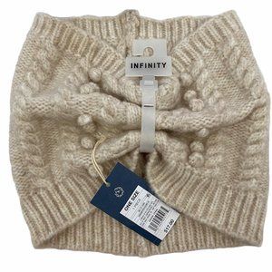 Universal Thread Cream Pom Pom Sweater Knit Scarf